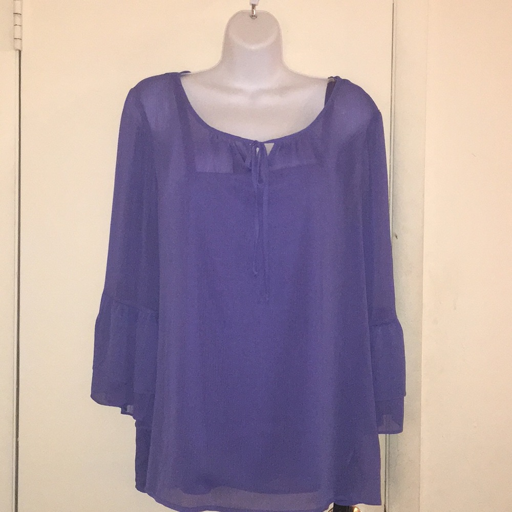 🎉PRICE DROP 🎉New Violet 2 Pc Sheer Top